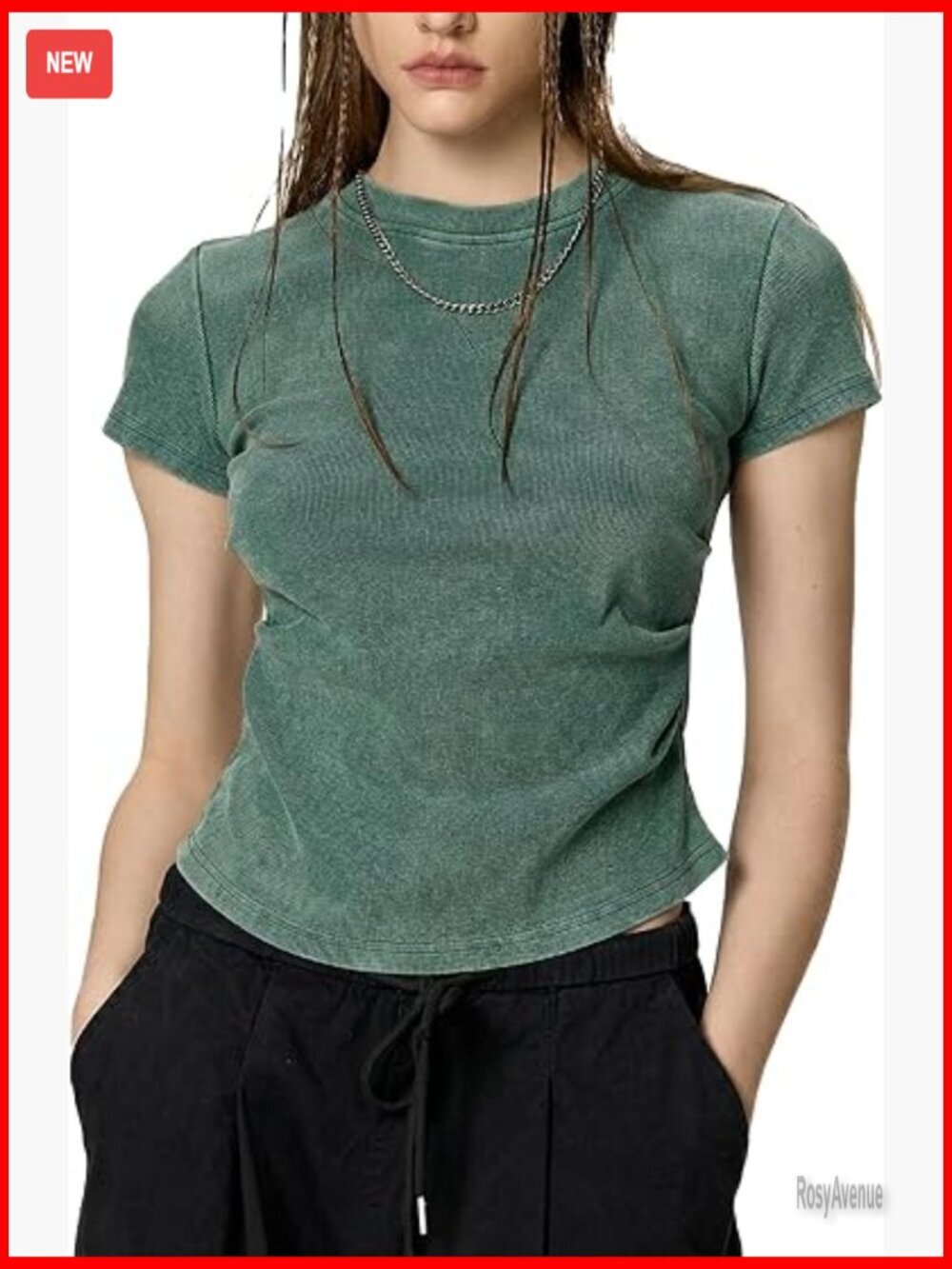 Ribbed Slim Fit Cropped Tee Ruched Y2K Style Summer Top